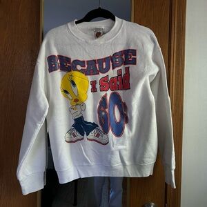 Warner Bros. Looney Tunes White Sweatshirt